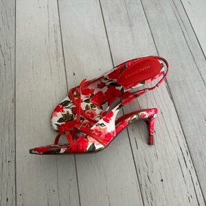 Marc Fisher Red Floral Women's Heels